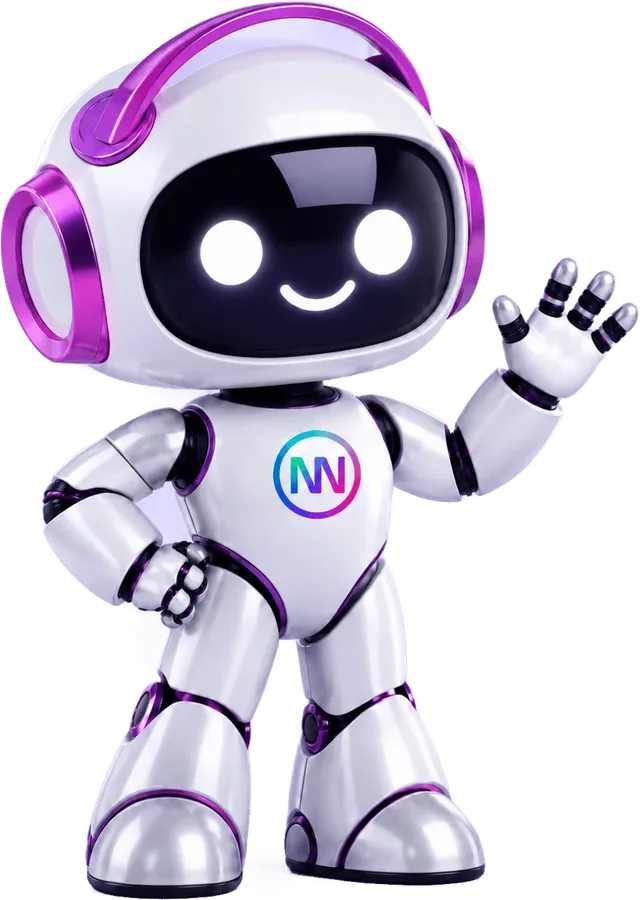 Vitória, a mascote da Connect, acenando